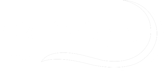 Skybright Travel Bradford UK - White Logo